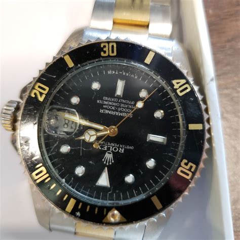 rolex submariner silver and gold